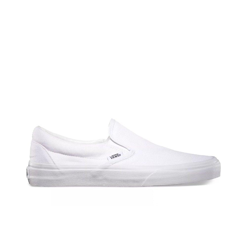 All white cheap classic vans